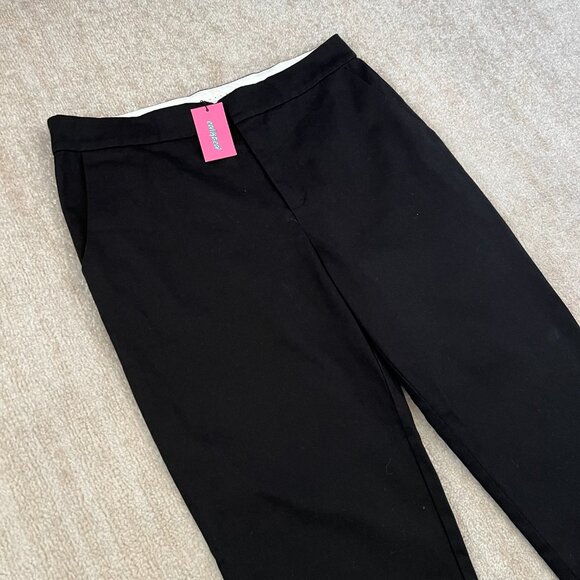 NWT Edikted Black Wide Leg Folded Chino Pants XL - Picture 3 of 11